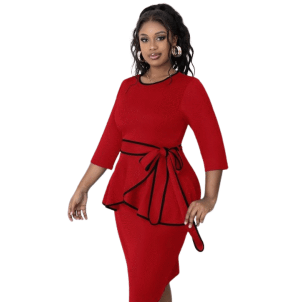 Robes élégantes en péplum pour femmes